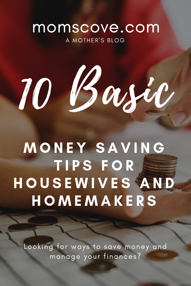 10 Basic Money Saving Tips For Housewives and Homemakers (banner)