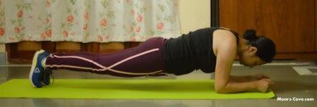 Mat exercise Plank position