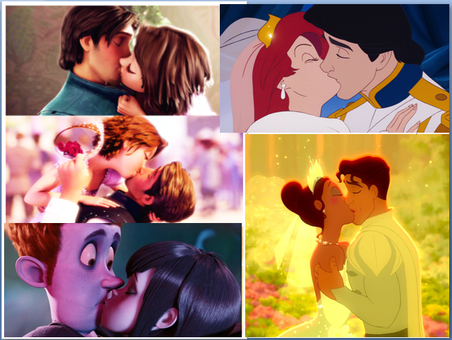 kissing scene in children movies 