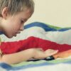 Autistic child using mobile